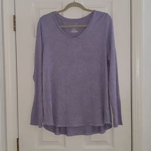 SuperSoft Lilac V-Neck Sweater Size XL